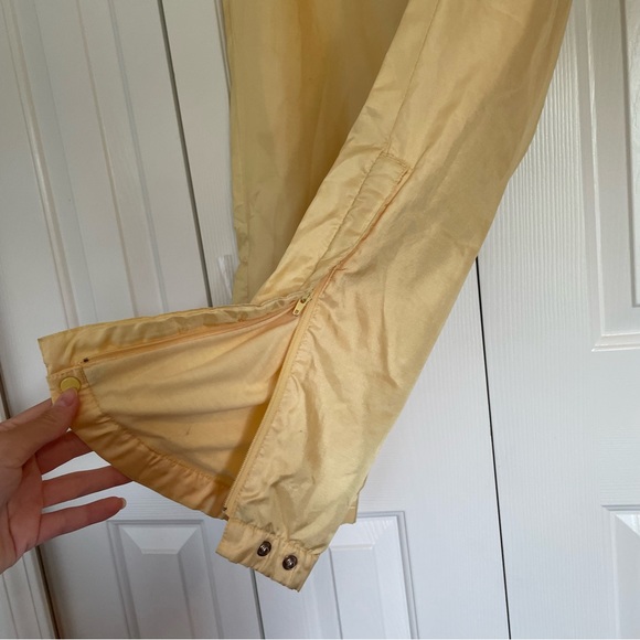 Vtg Y2K Adidas Gold Satin Track Pants Joggers Sz Medium Ankle Zip - Picture 5 of 15